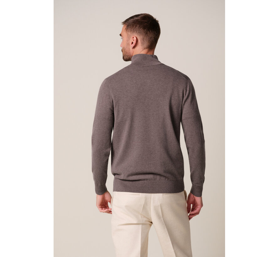 Profuomo Half Zip Pullover Aubergine (PPXJ30002D)