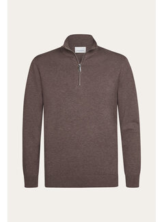 Profuomo Half Zip Pullover Aubergine (PPXJ30002D)
