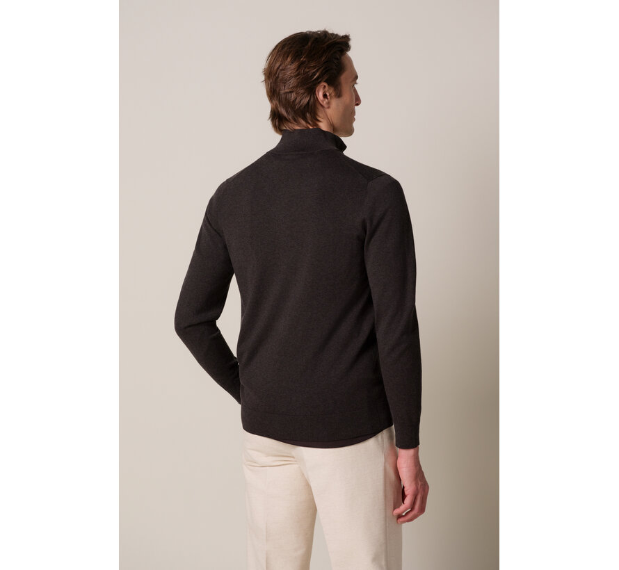 Profuomo Half Zip Pullover Dark Brown (PPXJ30002E)