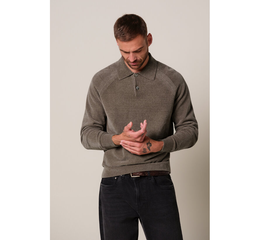 Profuomo Polo Longsleeve Brown (PPXJ30036C)