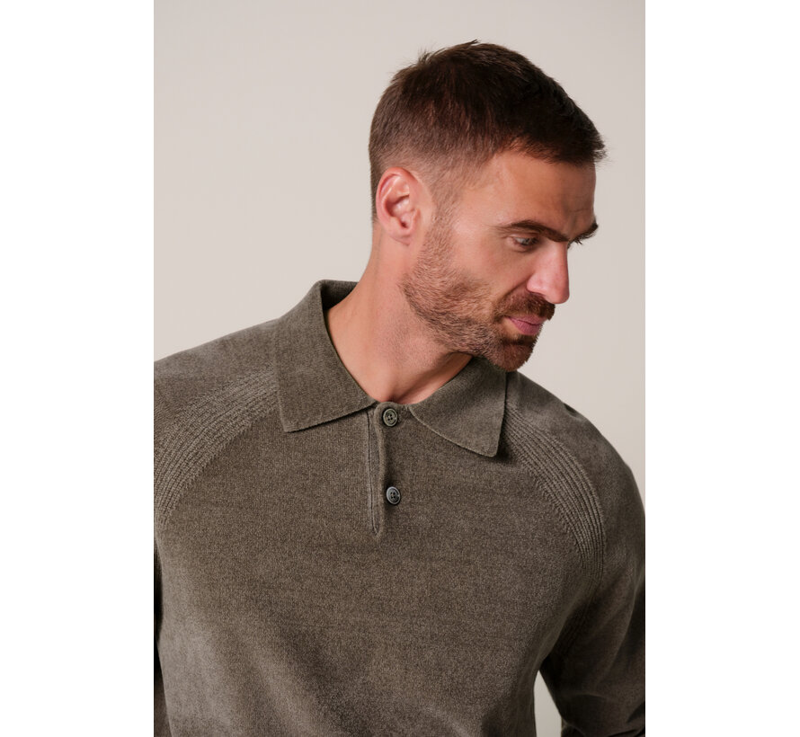 Profuomo Polo Longsleeve Brown (PPXJ30036C)
