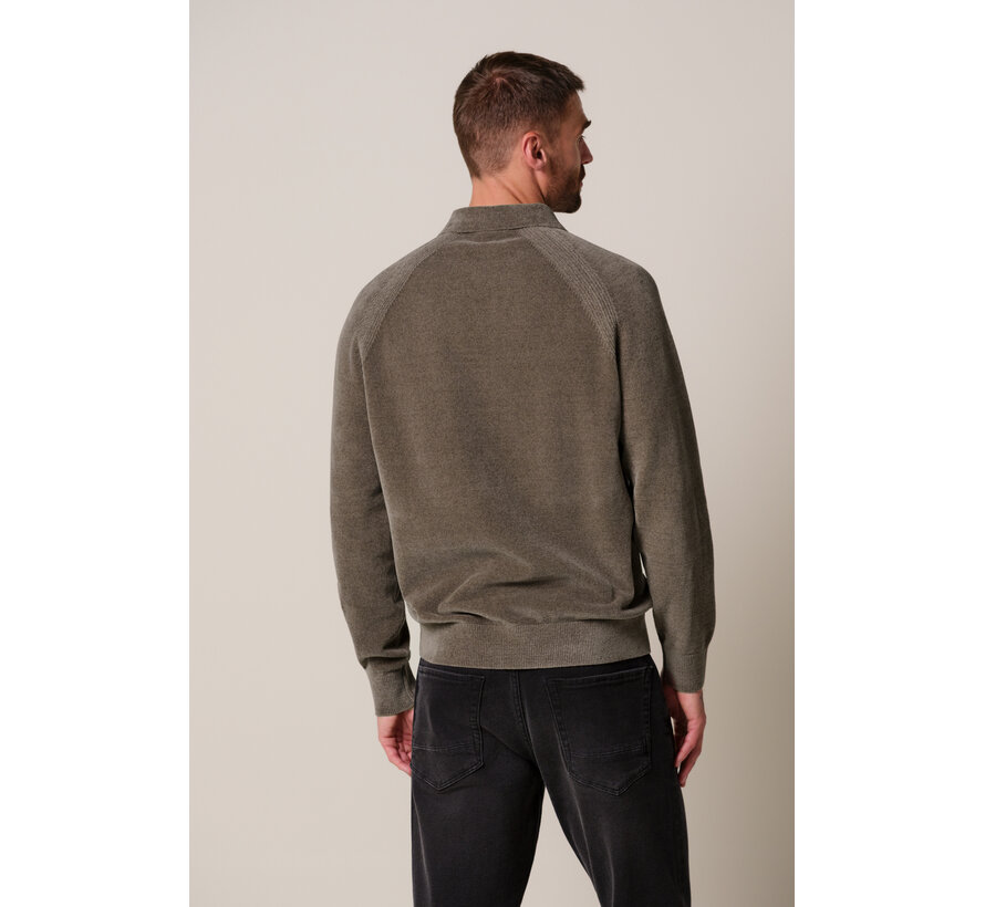 Profuomo Polo Longsleeve Brown (PPXJ30036C)