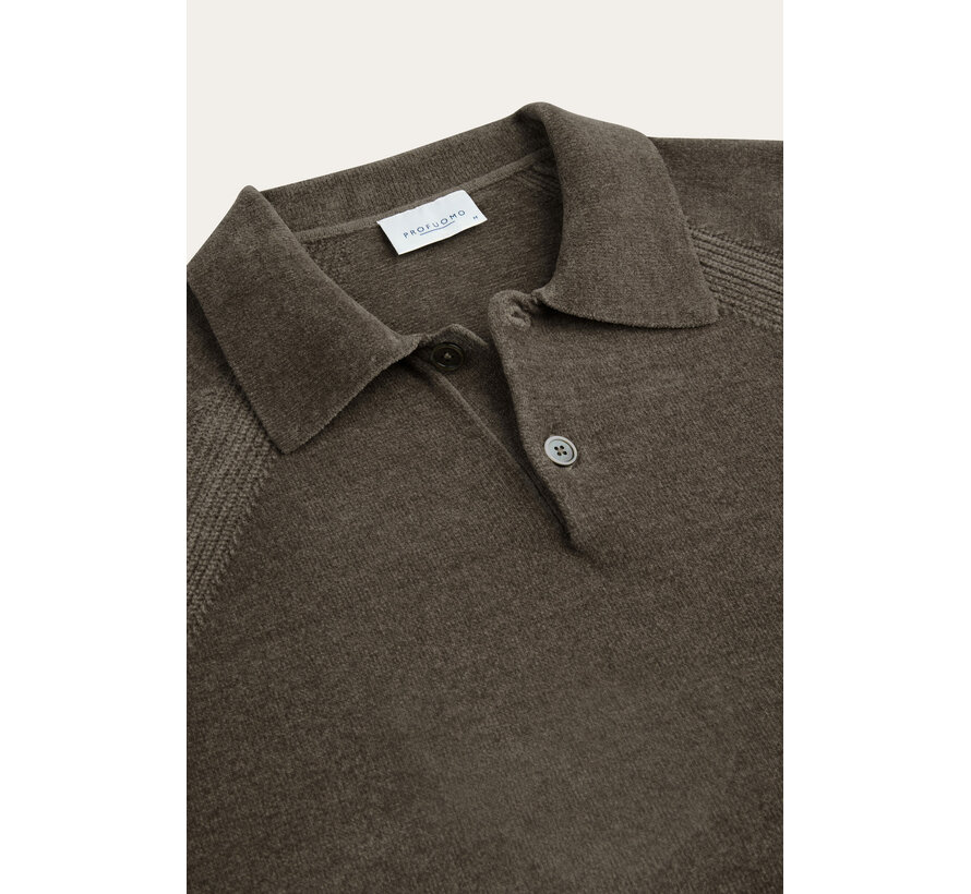 Profuomo Polo Longsleeve Brown (PPXJ30036C)