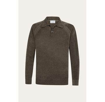 Profuomo Profuomo Polo Longsleeve Brown (PPXJ30036C)