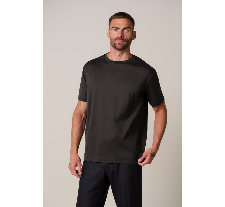Profuomo T-Shirt Pima Cotton Dark Brown (PPXT30002H)