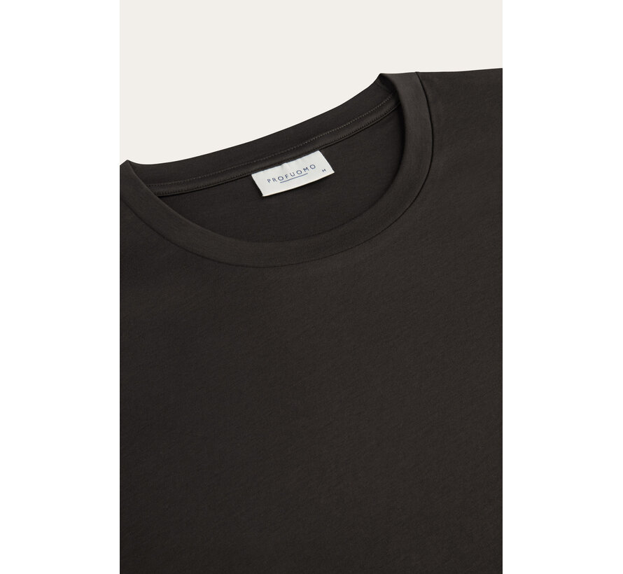 Profuomo T-Shirt Pima Cotton Dark Brown (PPXT30002H)
