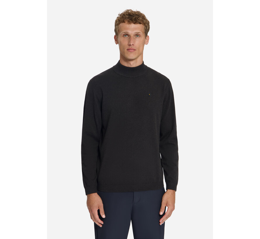 No Excess Pullover Turtle Neck Melange Dark Brown (33210815 - 042)