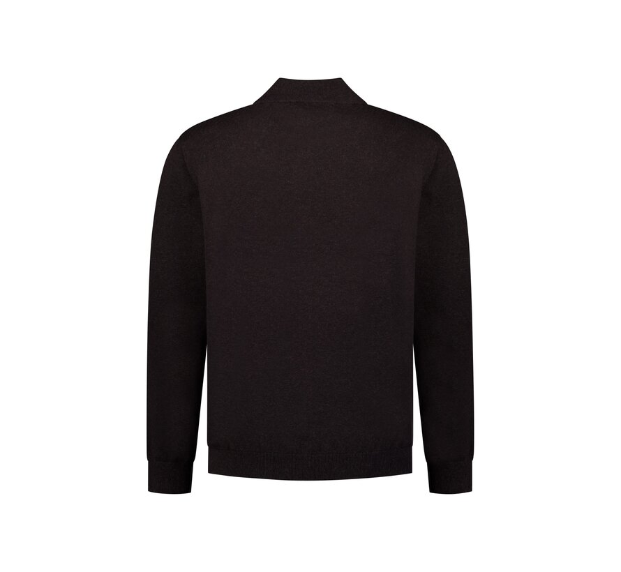 No Excess Pullover Turtle Neck Melange Dark Brown (33210815 - 042)