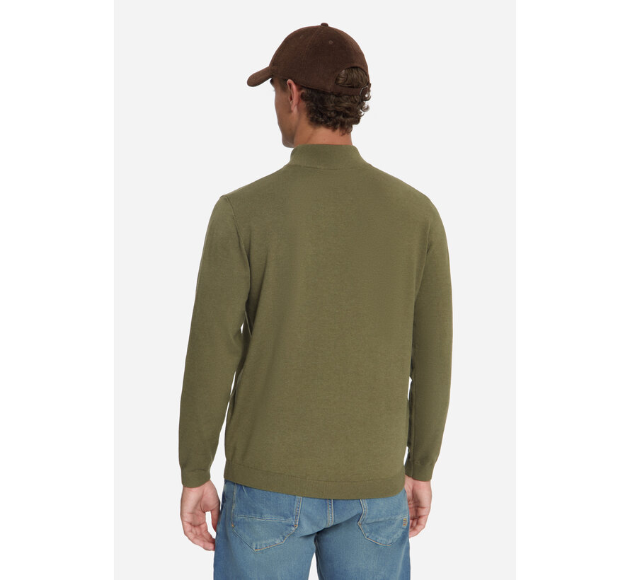 No Excess Pullover Turtle Neck Melange Moss (33210815 - 152)