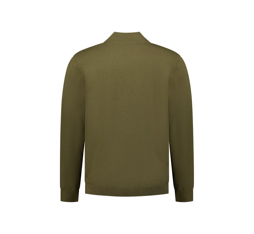 No Excess Pullover Turtle Neck Melange Moss (33210815 - 152)
