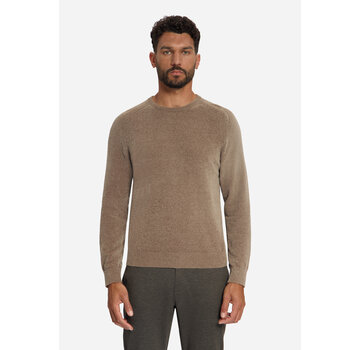 No Excess No Excess Pullover Crewneck Light Weight Chenille Light Brown (33210850SN - 041)