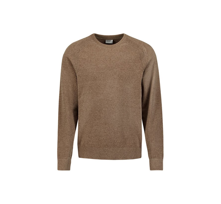 No Excess Pullover Crewneck Light Weight Chenille Light Brown (33210850SN - 041)
