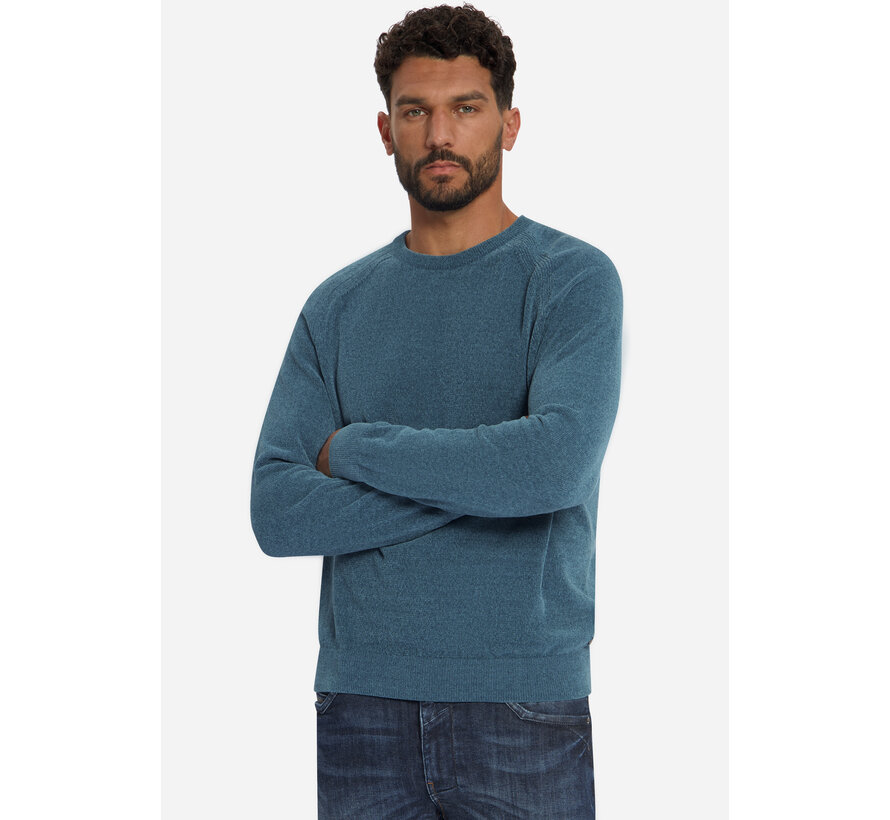 No Excess Pullover Crewneck Light Weight Chenille Light Shadow Blue (33210850SN - 132)