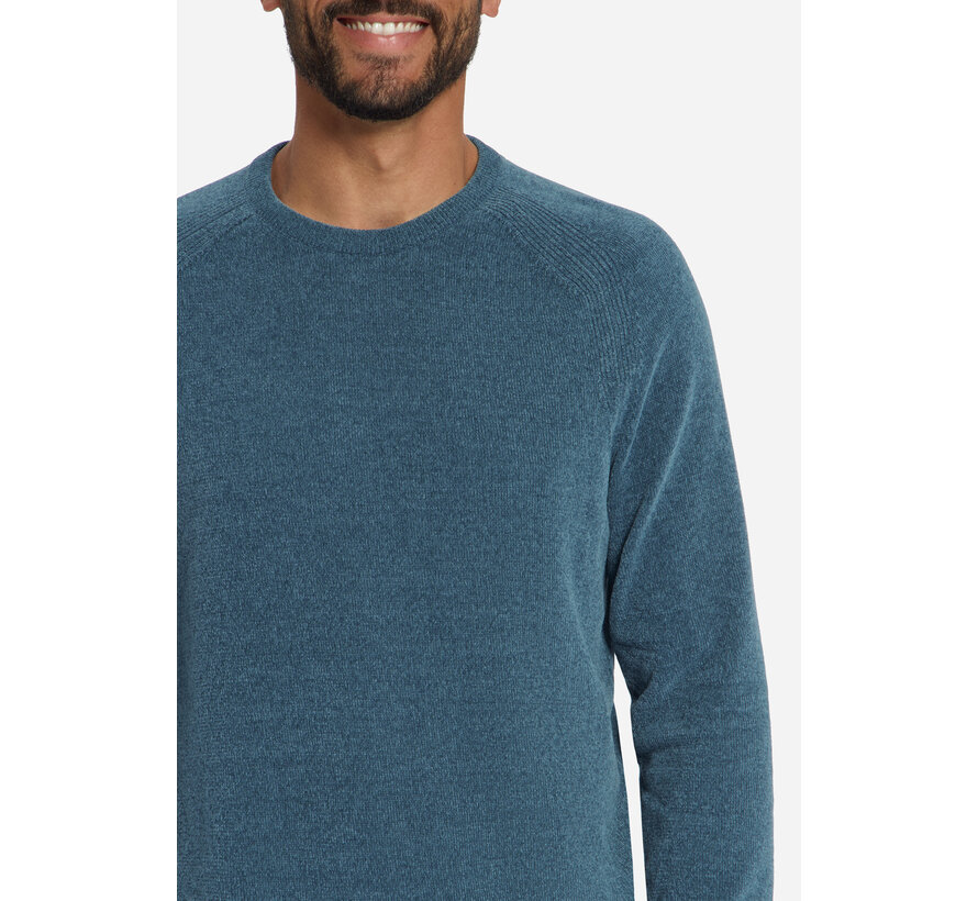 No Excess Pullover Crewneck Light Weight Chenille Light Shadow Blue (33210850SN - 132)