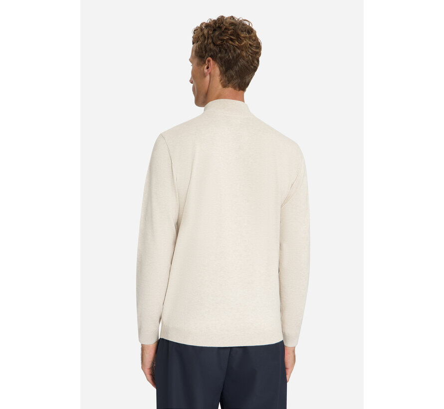 No Excess Half Zip Pullover Melange Stone (33210895SN - 014)