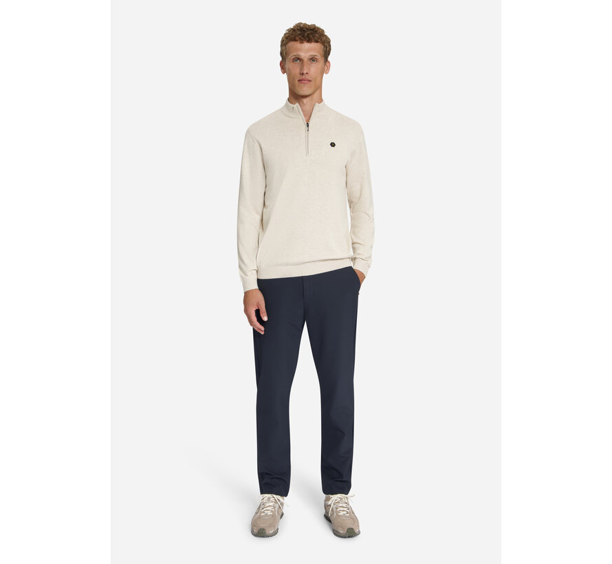 No Excess Half Zip Pullover Melange Stone (33210895SN - 014)