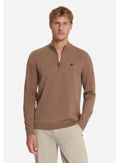 No Excess No Excess Half Zip Pullover Melange Light Brown (33210895SN - 041)