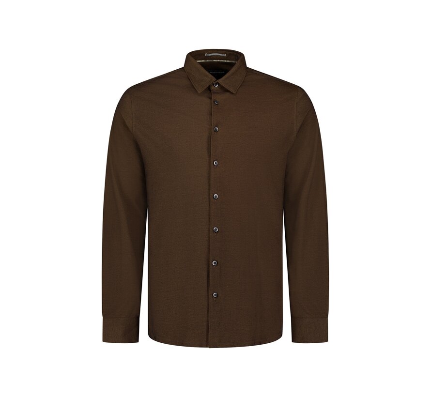 No Excess Overhemd Shirt Twill Jersey Caramel (33410881 - 048)