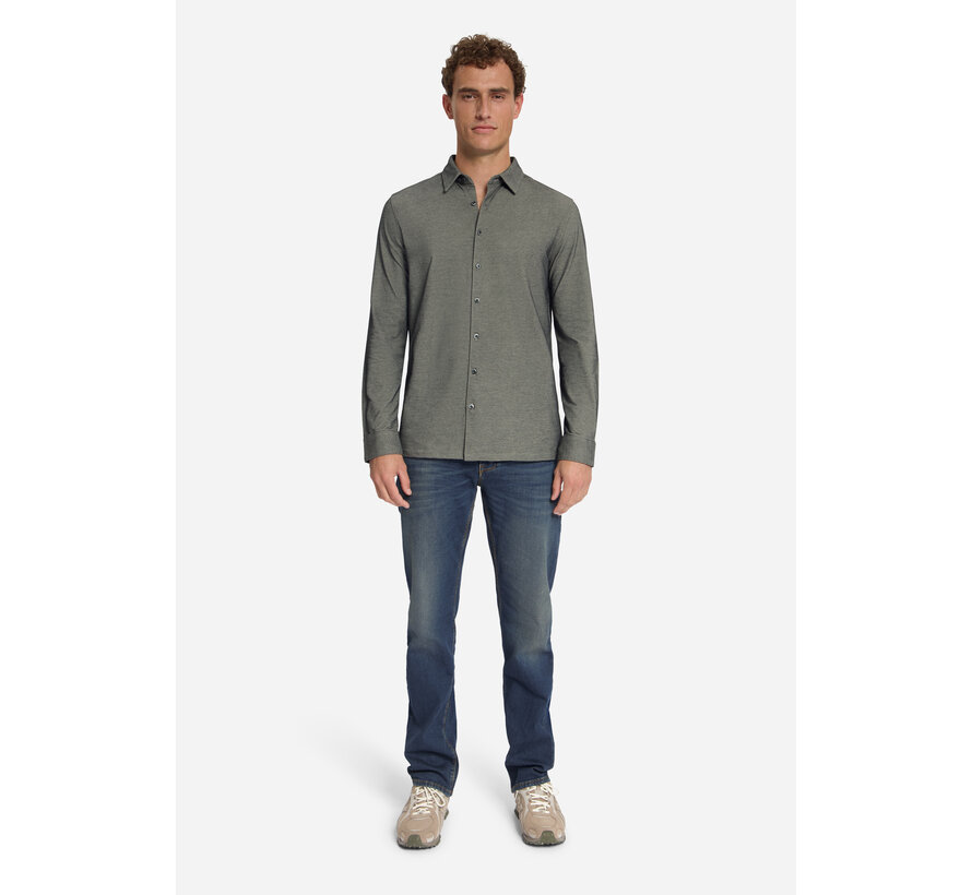 No Excess Overhemd Shirt Twill Jersey Cement (33410881 - 122)