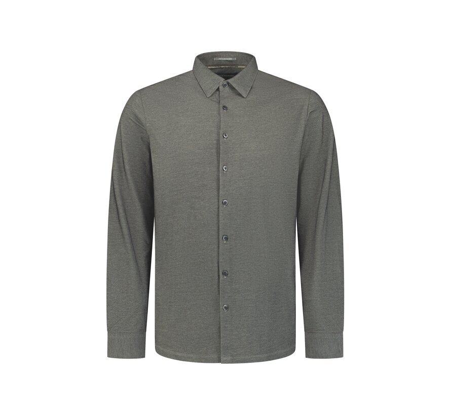 No Excess Overhemd Shirt Twill Jersey Cement (33410881 - 122)