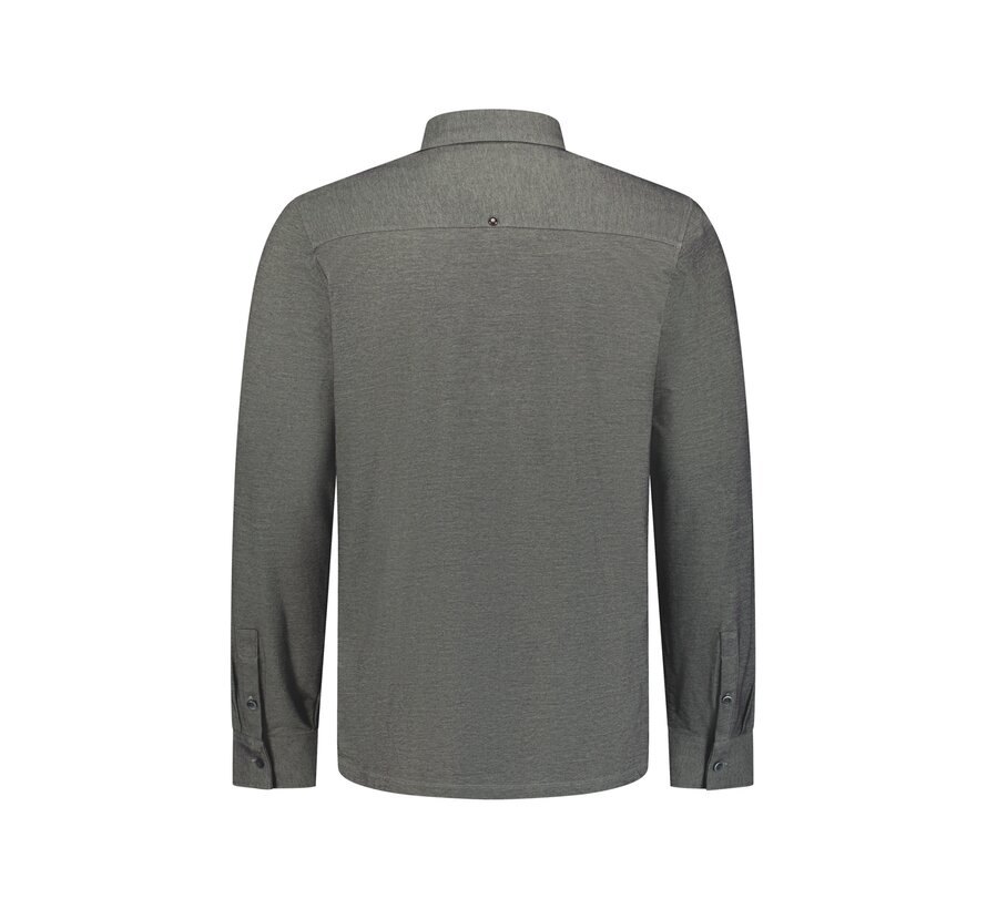 No Excess Overhemd Shirt Twill Jersey Cement (33410881 - 122)