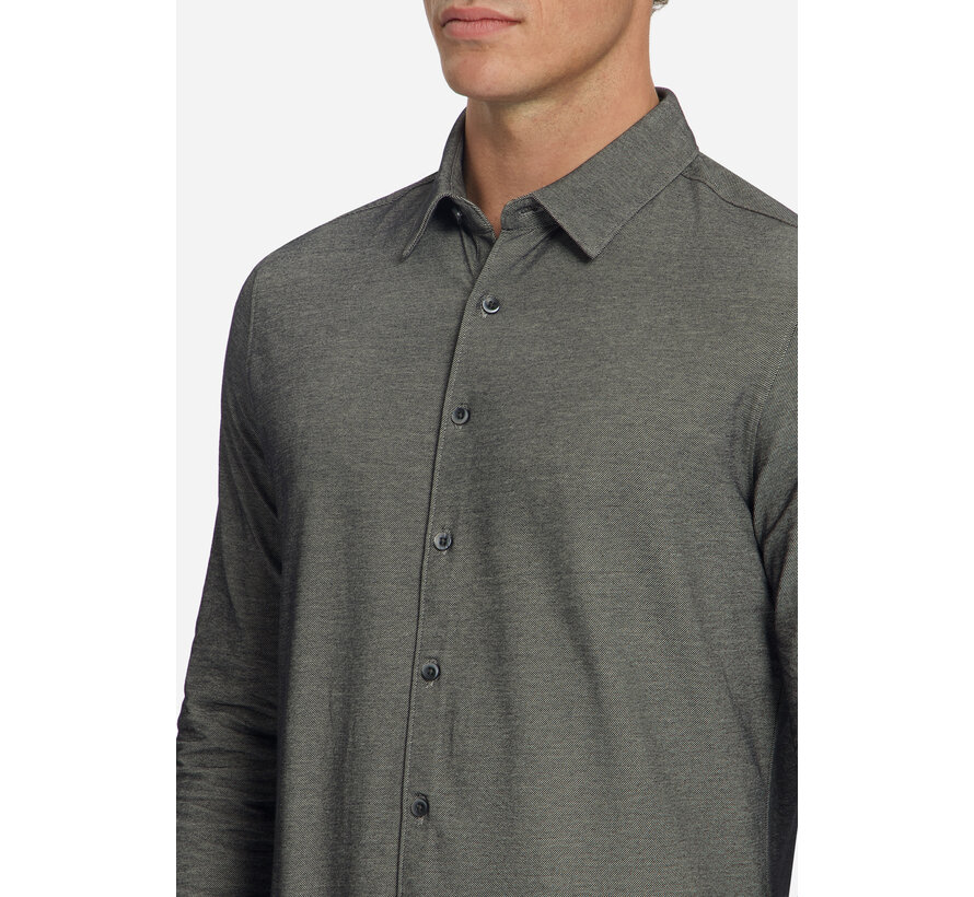 No Excess Overhemd Shirt Twill Jersey Cement (33410881 - 122)
