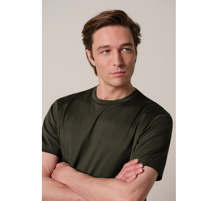 Profuomo T-Shirt Pima Cotton Dark Green (PPXT30002F)