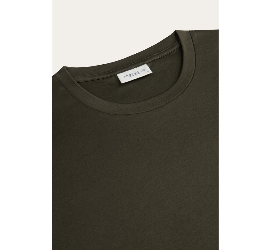 Profuomo T-Shirt Pima Cotton Dark Green (PPXT30002F)