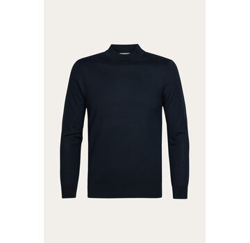 Profuomo Profuomo Pullover Mockneck Merino Wool Navy (PPXJ30028A)