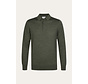 Profuomo Longsleeve Polo Merino Wool Dark Green (PPXJ30029D)
