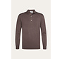 Profuomo Longsleeve Polo Regular Fit Luxury Basic One Piece Aubergine (PPXJ30003D)