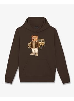 Baron Filou Baron Filou Hooded Sweater FW26 Filou 183 Chocolate Brown