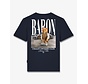 Baron Filou T-shirt FW26 Backprint Filou 187 Chalet Owners Club Baron Oxford Blue