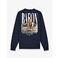 Baron Filou Sweater FW26 Backprint Filou 187 Chalet Owners Club Baron Oxford Blue
