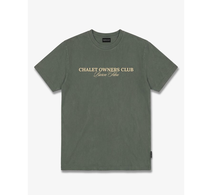 Baron Filou T-Shirt FW26 Oversized Backprint Bottle Olive Green