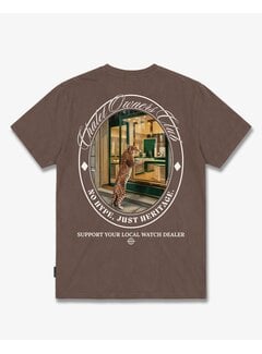 Baron Filou Baron Filou T-Shirt FW26 Oversized Backprint Watch Dealer Chocolate Brown