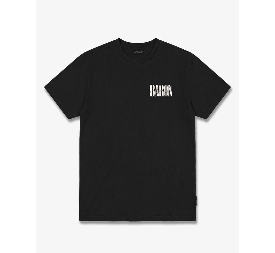 Baron Filou T-Shirt FW26 Oversized Backprint Baron Is Back In Town Black