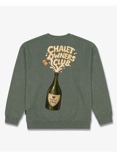 Baron Filou Baron Filou Sweater FW26 Oversized Backprint Bottle Olive Green