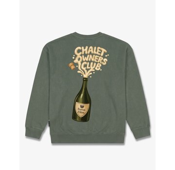 Baron Filou Baron Filou Sweater FW26 Oversized Backprint Bottle Olive Green