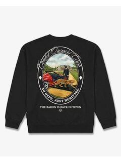 Baron Filou Baron Filou Sweater FW26 Oversized Backprint Baron Is Back In Town Black