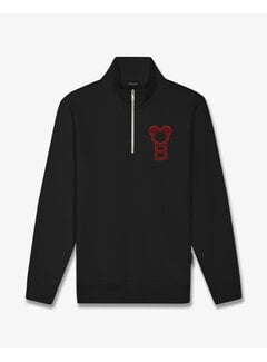 Baron Filou Baron Filou Half Zip Sweater FW26 Signature Black