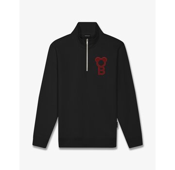 Baron Filou Baron Filou Half Zip Sweater FW26 Signature Black