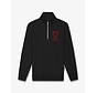 Baron Filou Half Zip Sweater FW26 Signature Black