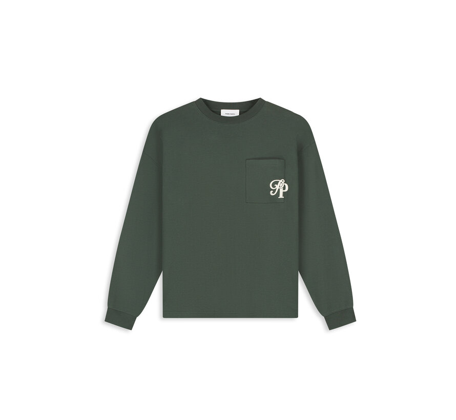 Longsleeve T-shirt Inititials Pocket Dark Army (26030113 - 11)