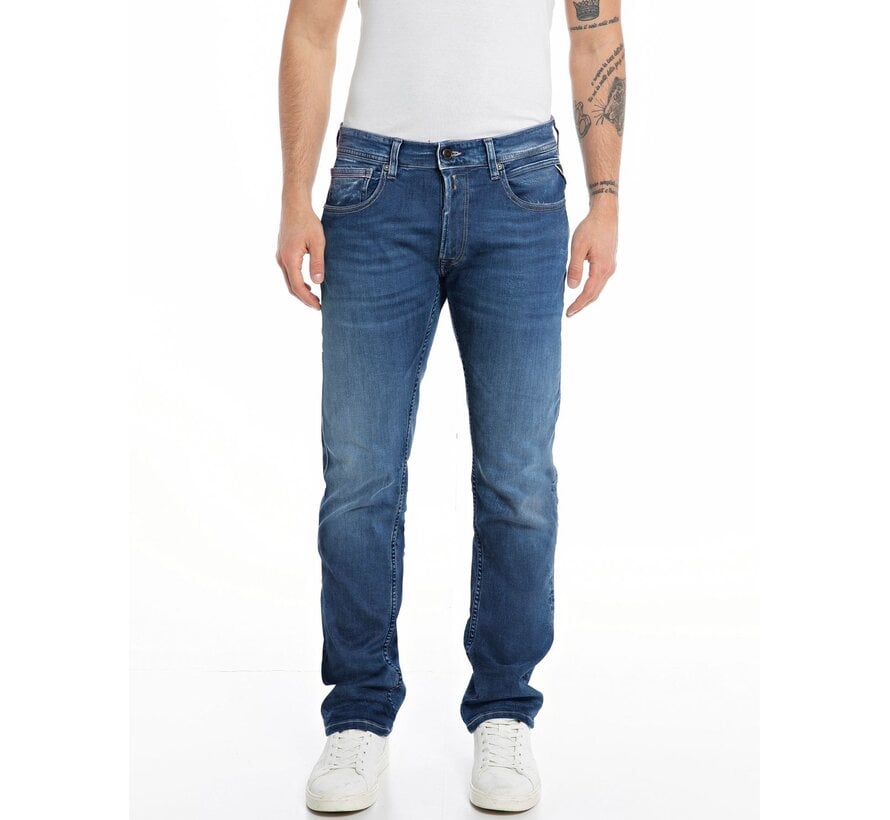 Replay Hyperflex Jeans Grover Straight Fit Medium Blue (MA972Z.000.661 K04 - 009)
