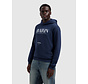 Ballin Hooded Sweater Glitch Logo Hoodie Navy (26019302 - 02)
