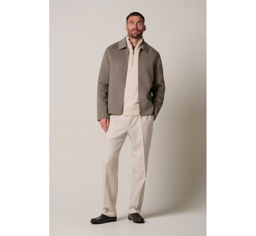 Profuomo Overshirt Reversible Wol Brown/Offwhite (PPXF30012C)