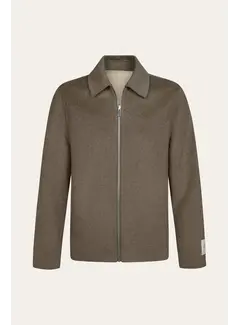 Profuomo Profuomo Overshirt Reversible Wol Brown/Offwhite (PPXF30012C)