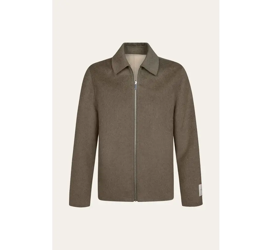 Profuomo Overshirt Reversible Wol Brown/Offwhite (PPXF30012C)