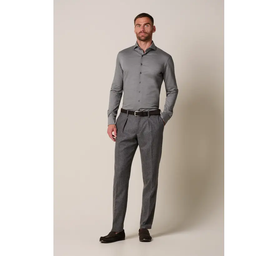 Overhemd Japanse Knitted Grey (PPXH30020G)